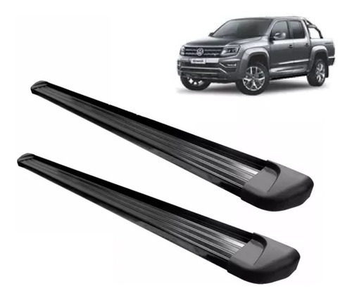 Estribo Amarok Cd 2010 A 2023 Plataforma Preto