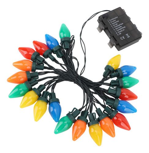 Ds Guirnalda De Luces Navideñas Led C9 De 16,4 Pies, 20 Led