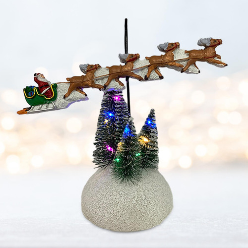 Estatuilla De Trineo Navideño, Decoración Navideña De