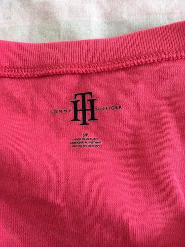 Remera Rosa Mujer Algodón Tommy Hilfiger Talle S Original!