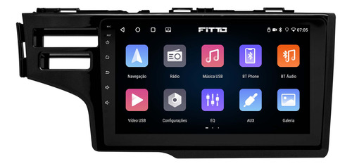 Multimidia Honda Fit Wrv Android 14 2gb 64gb Carplay 9p Qled