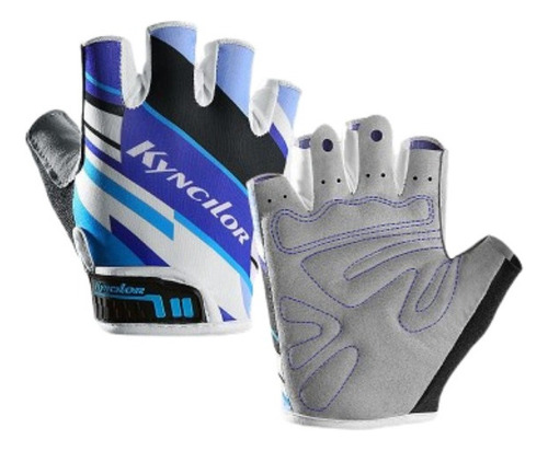 1 Par De Guantes Transpirables De Medio Dedo Para Ciclismo
