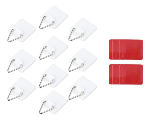 Juego De Ganchos Para Platos Invisibles Cuadrados Pequeños