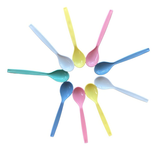 Kit De Colher Infantil Merenda Escola Bebe Creche Resistente