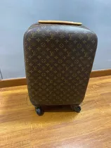 M64692 – dct - ep_vintage luxury Store - Bolsa de viaje Louis Vuitton Alize  en lona Monogram revestida marrón y cuero natural - Beige - Clip - A -  Louis - Billets - Vuitton - Money - Pince