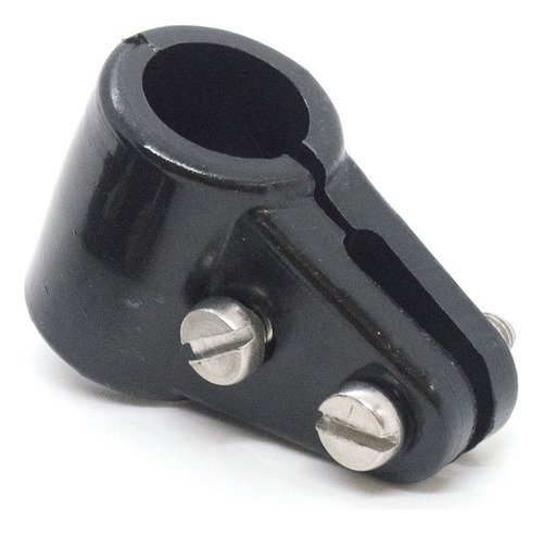 Kit 2 Abraçadeira 3/4pol Capota Barco Lancha - Modelo S Cor Preto