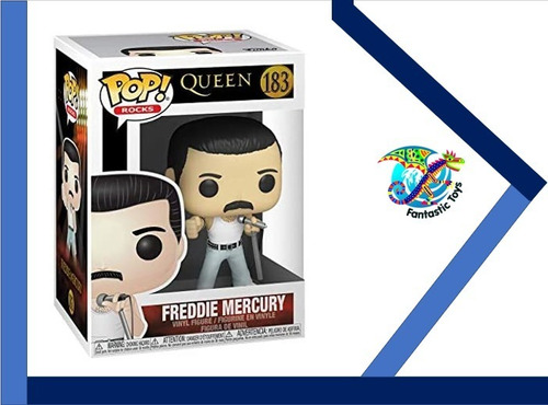 Funko Pop Rocks: Queen Freddie Mercury Radio Gaga 1985 #183 (Usado)