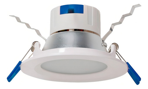Lámpara Led Basic Empotrable 5'' Estevez Luz Cálida/fría 9w Color Blanco