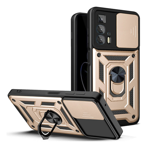 Funda Protectora A Prueba De Golpes Para Motorola G9 Plus, Cámara Deslizante, Con Forma De Atril, A G