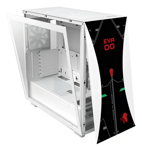 Gabinete Gamer Xtreme Pc Gaming Evangelion Edition Cxtevh7wt Media Torre Atx/micro Atx/itx Fan 2x120mm Usb-c Cristal Templado Blanco