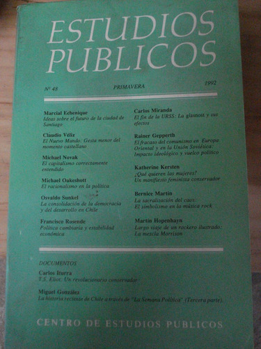 Estudios Públicos - N° 48 Primavera 1992.