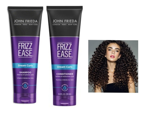 Shampoo Y Acondicionador John Frieda Para Rizos Sin Frizz