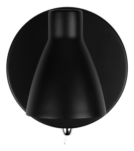 Lampara De Pared Para Recamara Minimalista 1 Foco 50w Gu10 Estructura Negro