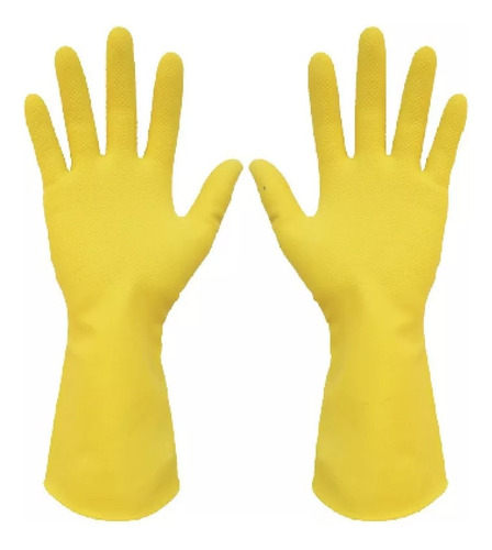 Guante Látex Domestico Amarillo