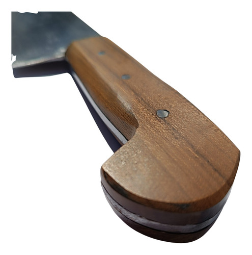 Cuchillo Artesanal - Cuchilla De 28cm De Acero Y Vaina Cuero