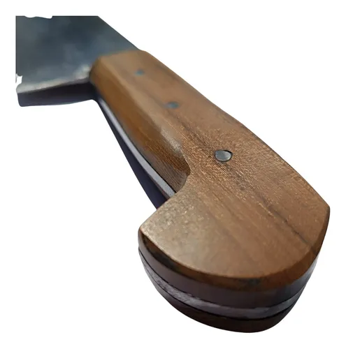Cuchillo Artesanal - Cuchilla De 28cm De Acero Y Vaina Cuero