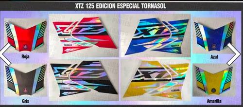 Calcomanías Xtz 125 Tornasol