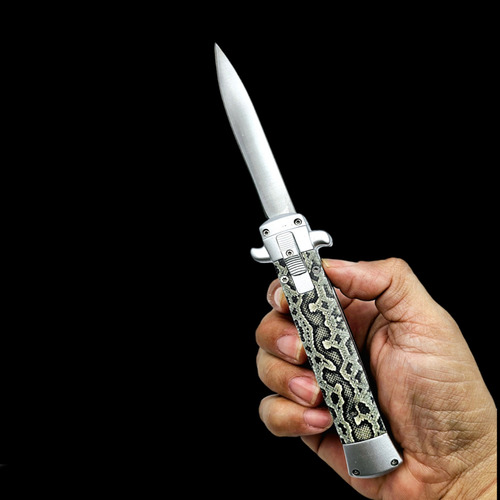 Canivete Automático Stiletto Italiano Naja + Bainha