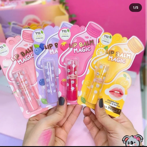 Balsamo Labial Extra Hidratante Mágico Frutal Kiss Beauty