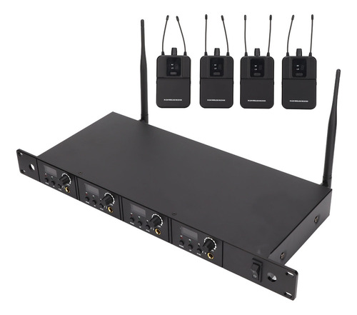 Sistema De Monitoreo De Oído Inalámbrico Monitor 4 Canales S