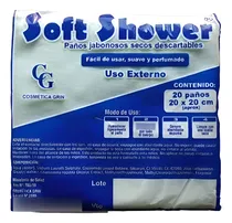 Comprar Paño Jabonoso Descartables Soft Shower 20 Unidades