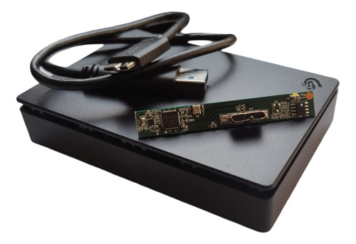 Adaptador Seagate, Usc-c Con Cable Y Carcasa Para Disco Duro Negro