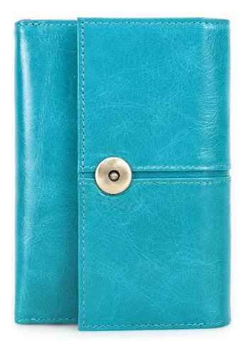 Cartera De Cuero Para Mujer Con Bloqueo Rfid De Navidad