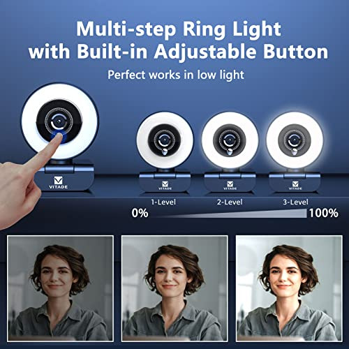 Camara Transmision Luz Anillo Ajustable Full Hd 1080p Dual