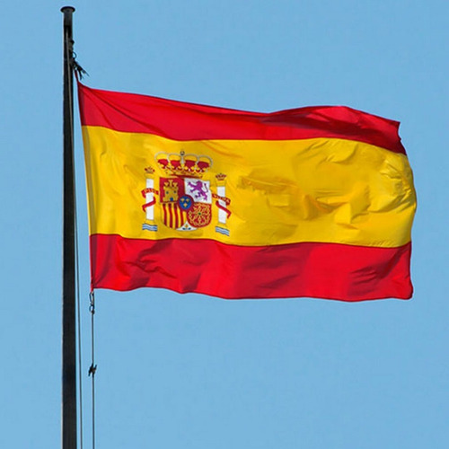 Bandeira Espanha 1,50x0,90m Pronta Entrega