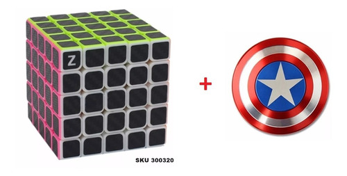 1 Cubo Rubick 5x5x5 Z + 1 Fidget Spinner Capitan America W03