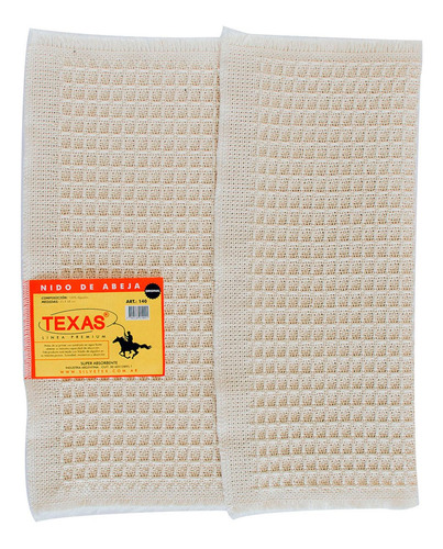 Paño Piso Nido De Abeja Silvetex Trapo Algodon 45x58 Cm