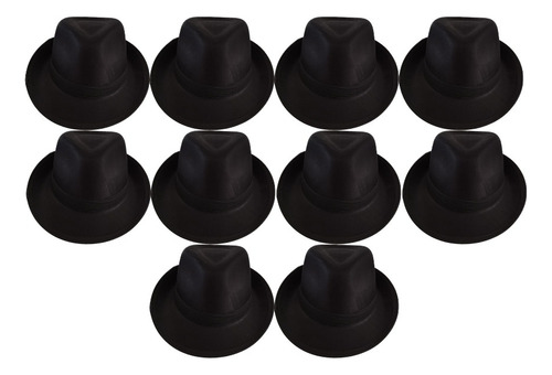 14 Sombrero Michael Jackson Mayoreo 14 Pzas Negro Med-gde