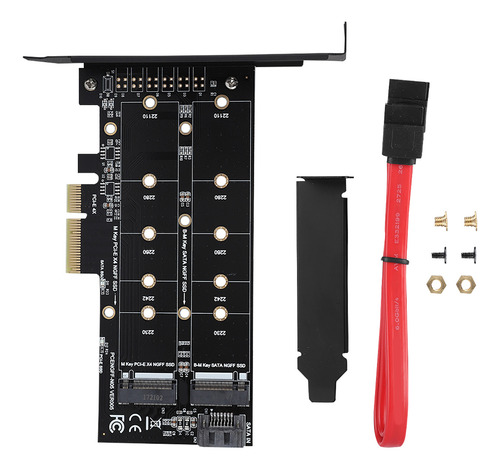 Placa Adaptadora De 2 Portas Pcie 4x Para M. Ssd Nvme Ngff