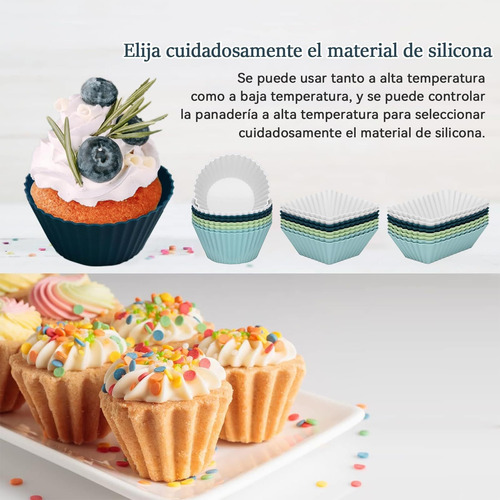 Moldes Silicona Reutilizables, Moldes Silicona Para Cupcakes
