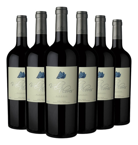 Vino Val De Flores Malbec Caja X 6 X 750ml.