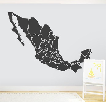 Vinil Mapa Mexico Vinilo