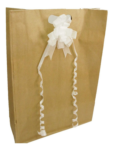 Sacola Kraft Resistente Para Presente - 45 X 33 Cm - 10 Unid