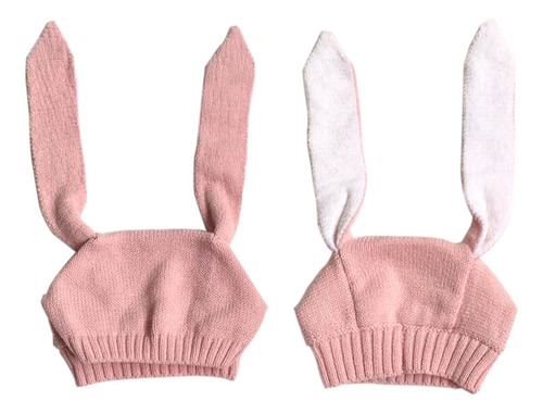 Gorro Tejido A Ganchillo Con Orejas De Conejo Para Bebé, Niñ