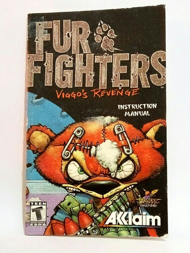 Fur Fighters Viggos Revenge Solamente Manual Ps2 Playstation