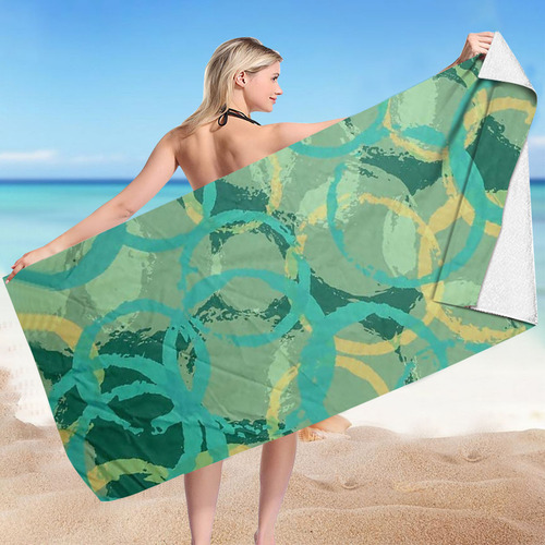Toalla De Playa P A La Moda Para Mujer, Estampado De Verano,