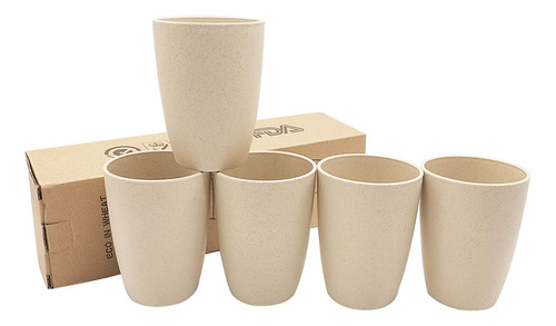 Vaso Irrompible Popote Trigo Reutilizable Ecologico Para No