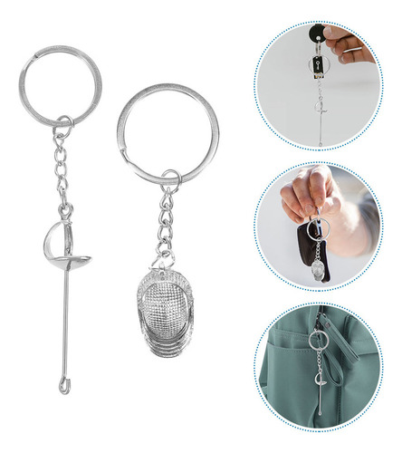 Llavero Decorativo Para Esgrima, 2 Unidades