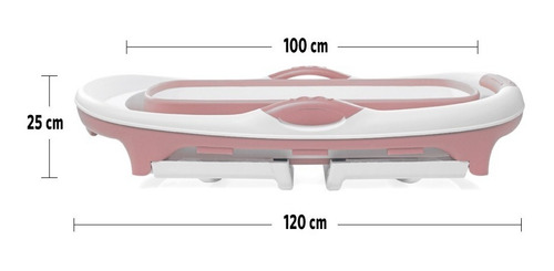 Imagen 4 de 10 de Bañera Bañadera Plegable Para Bebe Adultos Felcraft 120x55