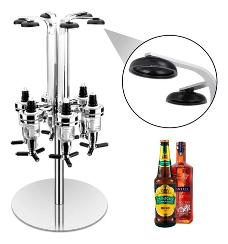 Dispenser De Bebidas 30ml Bar Butler Drink Para 6 Garrafas