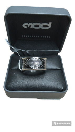 Anillo Harley Davidson Original Numero 11 Biker Acero 