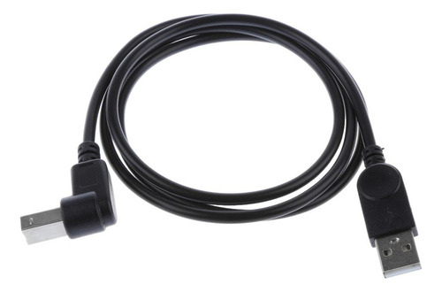 2x 90 ° De Ángulo Cable De Impresora Usb2.0 Enchufe -b
