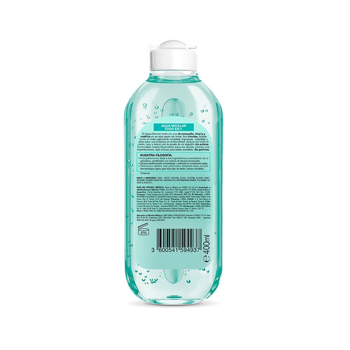 Imagen 2 de 2 de Agua micelar Garnier Pure Active para piel mixta a grasa 400 ml