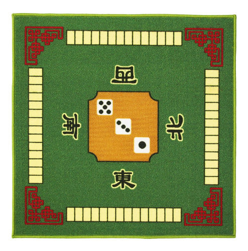 Tapete De Mahjong Resistente Al Deslizamiento Y Verde