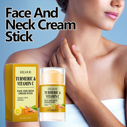 3×crema En Barra Para Rostro Y Cuello Cúrcuma Y Vitamina