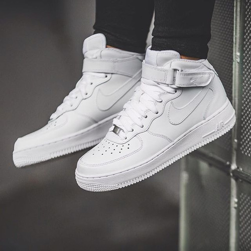 Zapatillas Hombre Nike Air Force 1 Mid Blancas Hot Sale Bota ... Zapatillas Hombre Nike Air Force 1 Mid Blancas Hot Sale Bota ...